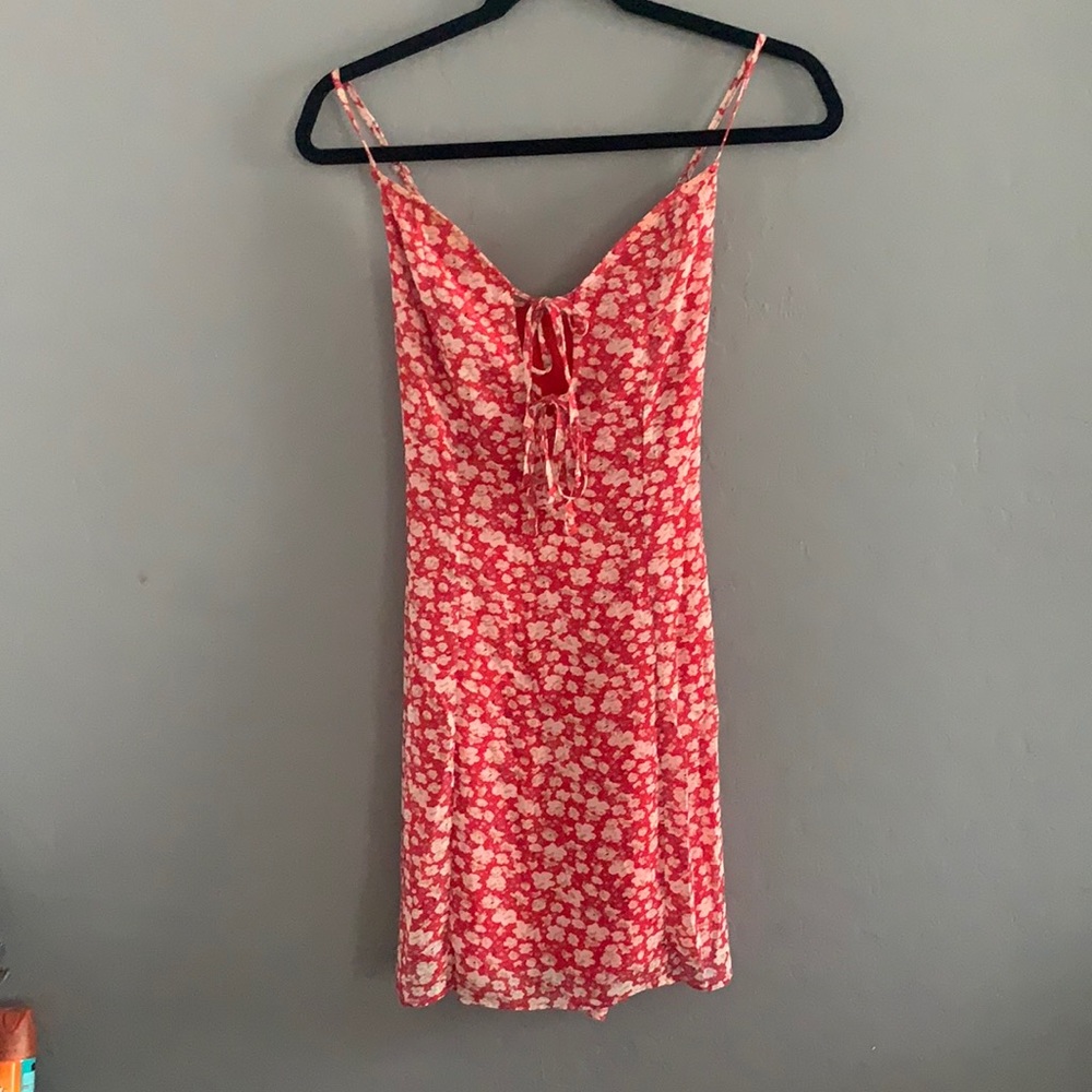Red Floral Summer dress